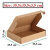 Hộp carton 35.5x35.5x3.5cm nắp gài 3 lớp