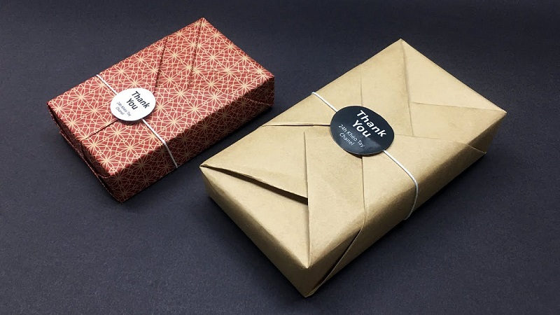 cách gói quà bằng giấy, cách gói quà không cần hộp, cách gói quà đơn giản