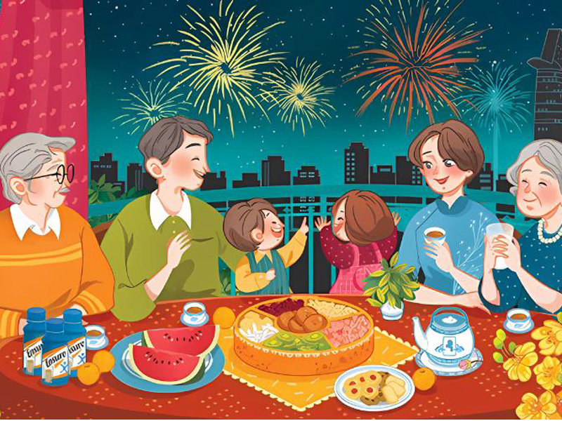 Chủ đề về gia đình ngày tết