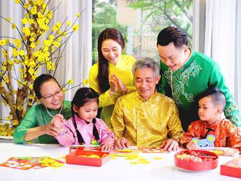 Tết Nguyên đán chính là dịp để gia đình quây quần bên nhau