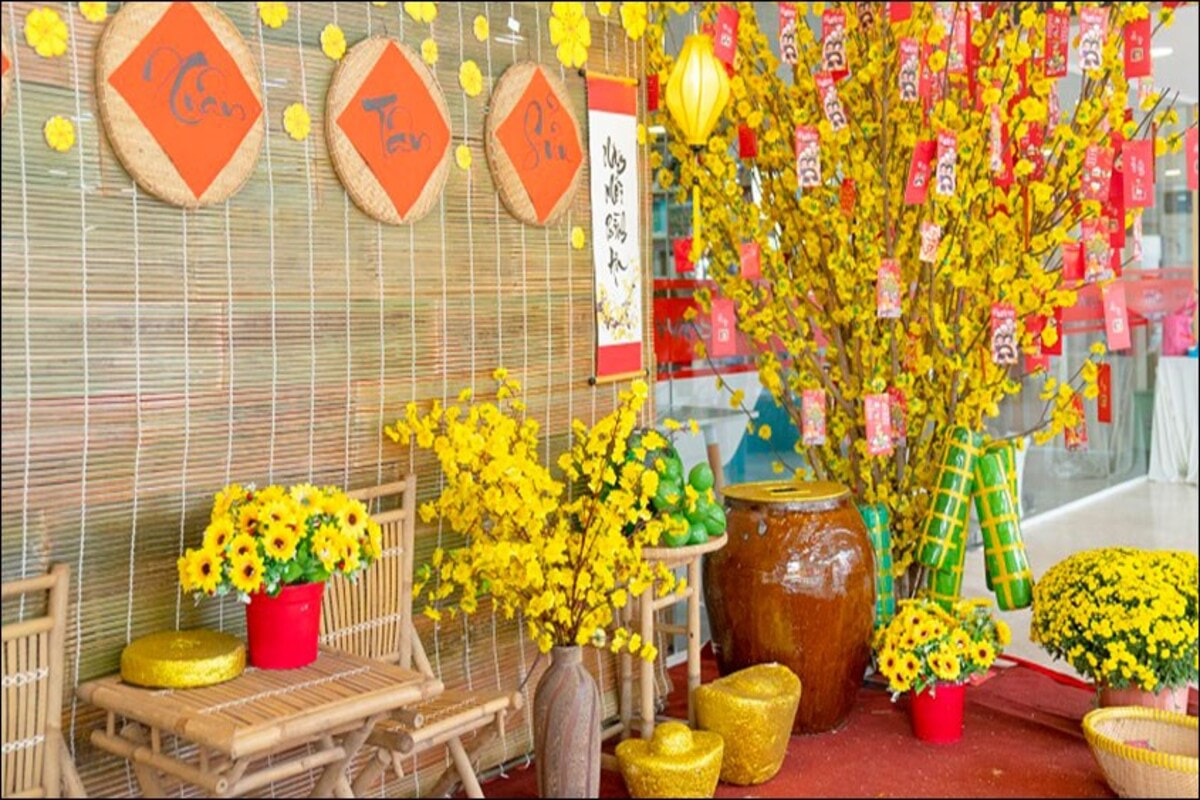 Bí kíp trang trí Tết trường mầm non đẹp và độc đáo