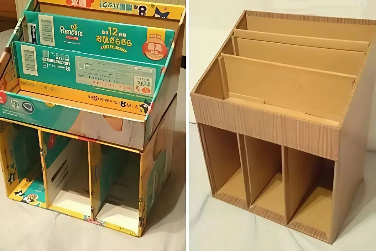 Hướng Dẫn Làm Kệ Sách Bằng Giấy Carton