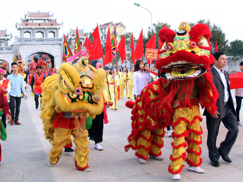 Ý nghĩa các kiểu múa lân Trung thu truyền thống, bạn đã biết chưa? 12 Song hỷ là kiểu múa lân Trung thu đôi, với hai chú lân cùng biểu diễn và phối hợp nhịp nhàng
