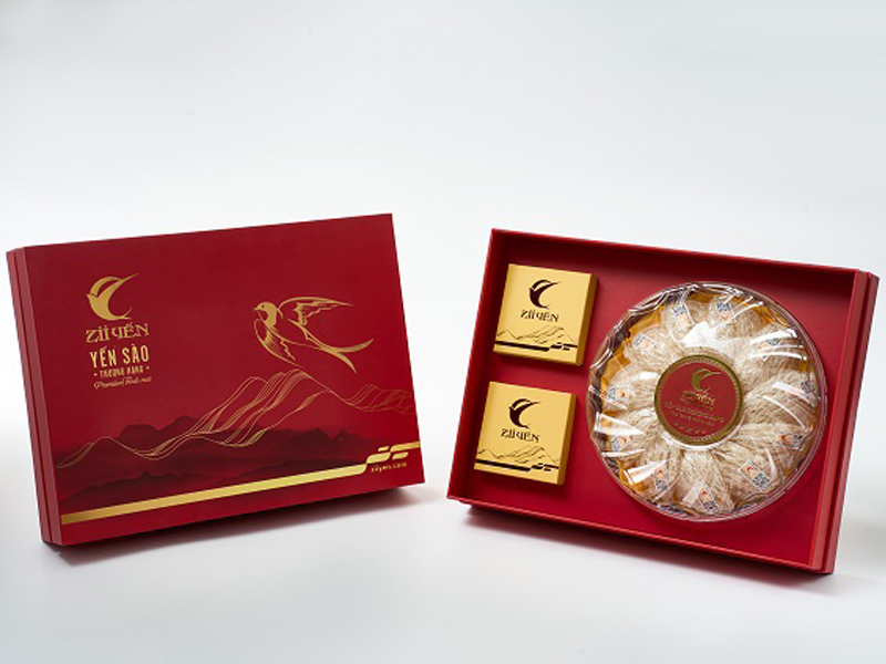 Các mẫu hộp yến sào được thiết kế theo yêu cầu là sản phẩm được ưa chuộng, yêu thích nhất