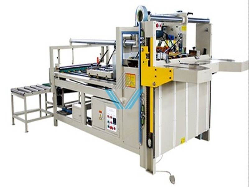Máy dán thùng carton tăng năng suất đóng gói gấp 5 lần 9 Máy dán thùng carton bán tự động