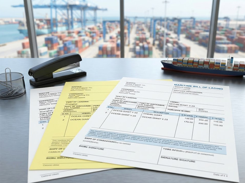 Nội dung có trong vận đơn đường biển bill of lading